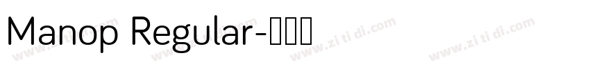 Manop Regular字体转换
